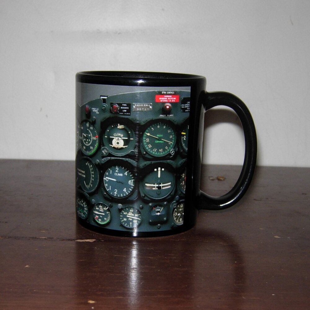 Orca Coatings Pilot Airplane Cockpit Coffee Mug